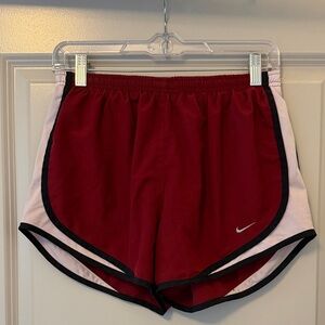 Nike Women's Burgundy Athletic Shorts